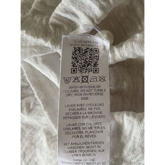 ASOS Design White Ruffle Blouse US 8 EU 40 Long Sleeve Peplum Feminine Style - Picture 8 of 8